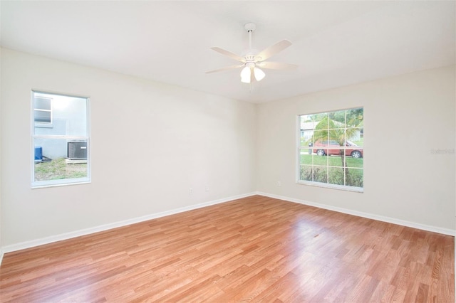 832 Willow Run St, Minneola, FL 34715 - empty room featuring light wood-style floors and ceiling fan