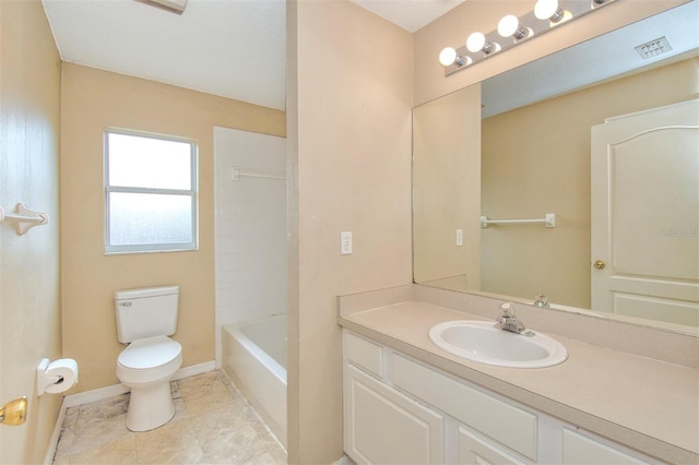 832 Willow Run St, Minneola, FL 34715 - full bathroom featuring vanity, tile patterned floors, and  shower combination
