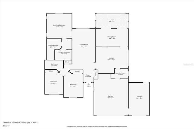 2991 Saint Thomas Ln, The Villages, FL 32162 - property floor plan