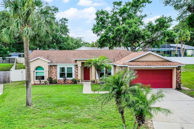15916 Indian Wells Ct, Clermont, FL 34711 - single story home with an attached garage, concrete driveway, roof with shingles, and stucco siding
