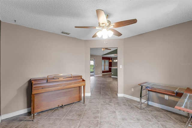 15916 Indian Wells Ct, Clermont, FL 34711 - hallway with baseboards, a textured ceiling, and light tile patterned floors