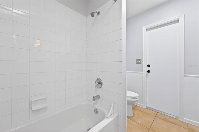 2705 Bayview Dr, Eustis, FL 32726 - full bathroom with toilet, bathing tub / shower combination, and tile patterned floors