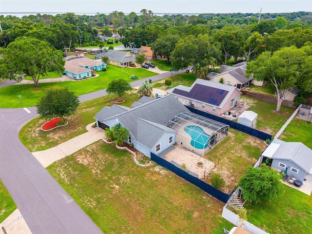 2705 Bayview Dr, Eustis, FL 32726 - aerial view of residential area featuring a pool area