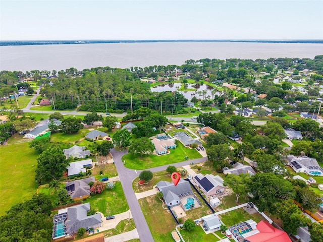 2705 Bayview Dr, Eustis, FL 32726 - aerial view of residential area with a large body of water