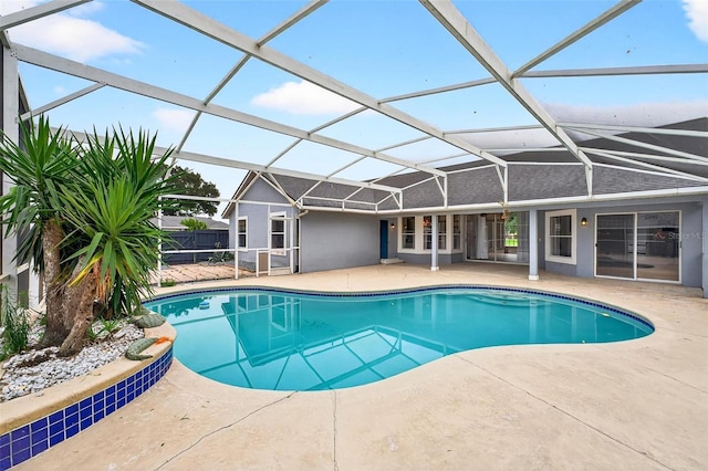 2705 Bayview Dr, Eustis, FL 32726 - swimming pool featuring a patio and a lanai