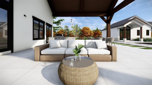 2421 Shady Ln, Groveland, FL 34736 - view of patio with an outdoor living space
