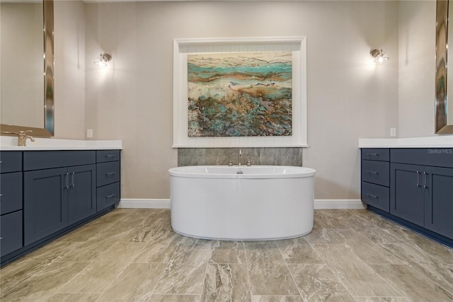 1042 Sugarloaf Key Loop, Lady Lake, FL 32159 - full bath with vanity and a freestanding tub