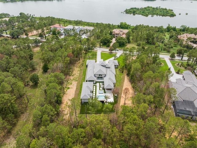 16320 Pendio Dr, Bella Collina, FL 34756 - aerial view of residential area with a nearby body of water