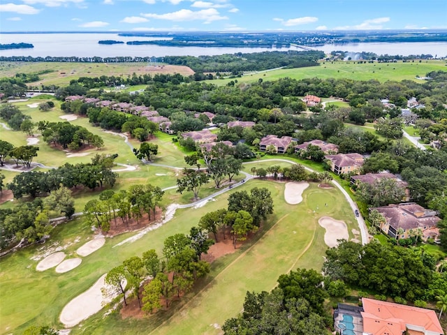 52 Camino Real Blvd, Howey In The Hills, FL 34737 - aerial view of residential area featuring a nearby body of water and a golf course