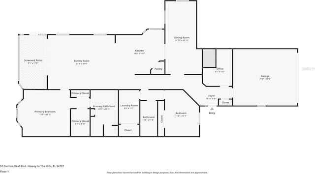52 Camino Real Blvd, Howey In The Hills, FL 34737 - room layout