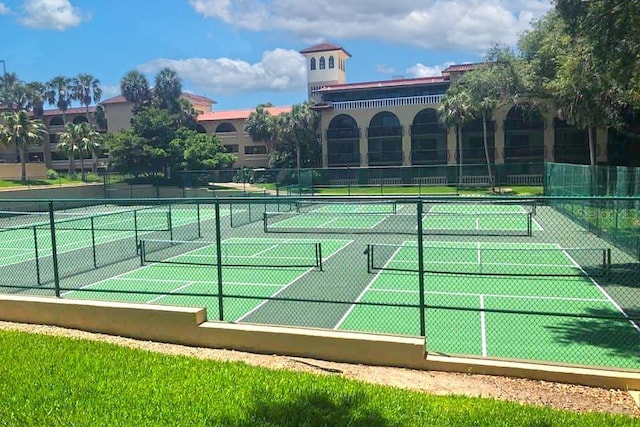 52 Camino Real Blvd, Howey In The Hills, FL 34737 - view of tennis court