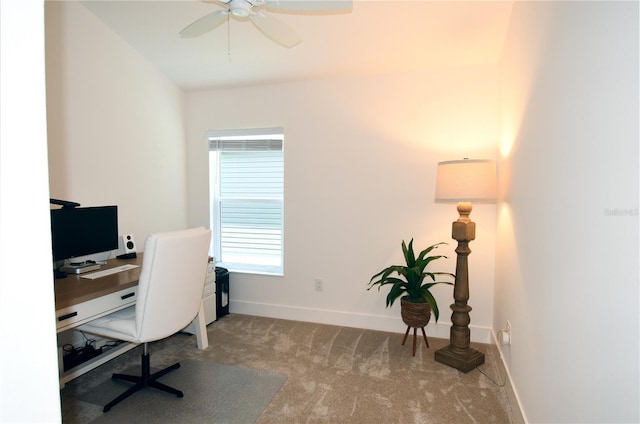 6301 Danielson Loop, The Villages, FL 32163 - carpeted office with ceiling fan and baseboards