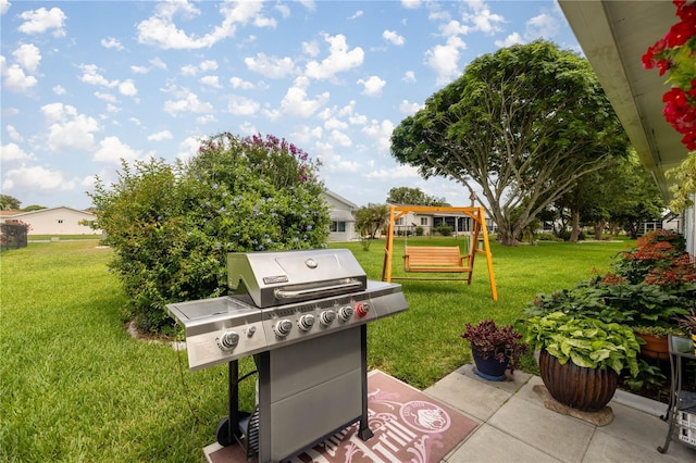 17533 SE 96th Ct, Summerfield, FL 34491 - view of patio / terrace with a grill