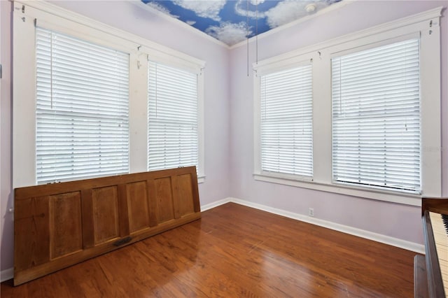 263 NE 1st St, Webster, FL 33597 - empty room with wood finished floors and baseboards