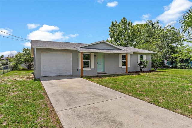 4 Kristin Ln, Eustis, FL 32726 - single story home with an attached garage, concrete driveway, concrete block siding, and roof with shingles