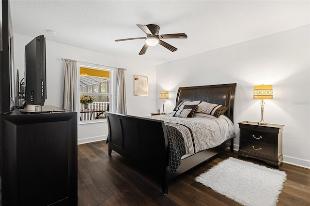5144 Rishley Run Way, Mount Dora, FL 32757 - bedroom featuring wood finished floors, baseboards, and a ceiling fan