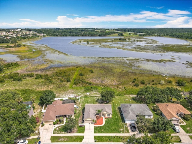 439 Gentle Breeze Dr, Minneola, FL 34715 - aerial view of residential area featuring a large body of water