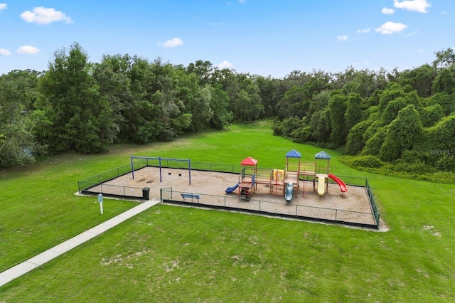 800 Daybreak Dr, Fruitland Park, FL 34731 - community jungle gym with a wooded view