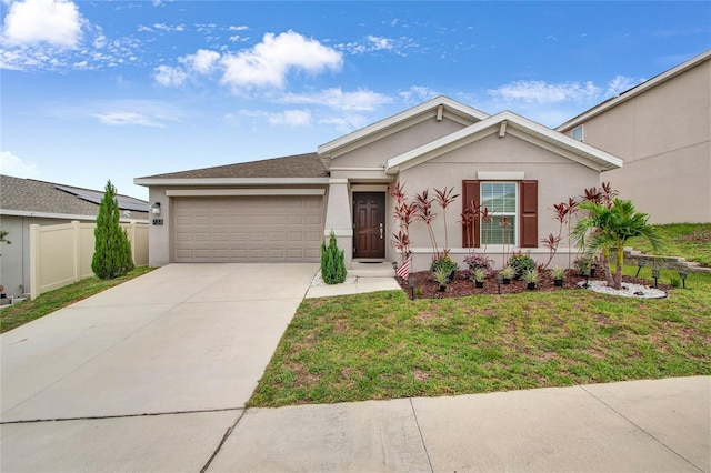 733 Citrus Reserve Blvd, Davenport, FL 33837 - single story home with stucco siding, an attached garage, and concrete driveway