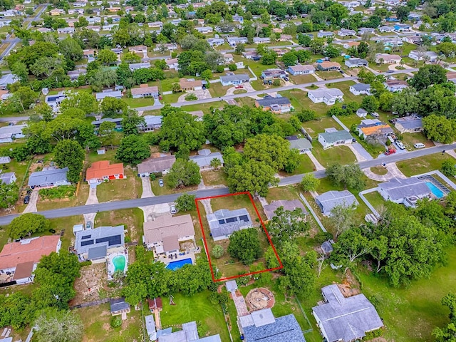 59 S Columbus St, Beverly Hills, FL 34465 - aerial view of residential area featuring property boundaries highlighted