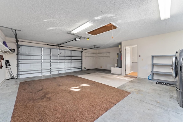 2557 Privada Dr, The Villages, FL 32162 - garage with water heater and a garage door opener