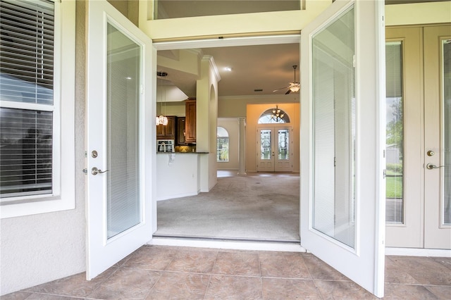 29152 David Ct, Tavares, FL 32778 - property entrance featuring french doors