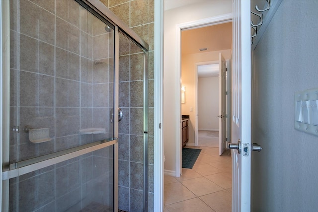 29152 David Ct, Tavares, FL 32778 - full bathroom with a shower stall and tile patterned flooring