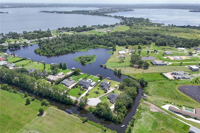 29152 David Ct, Tavares, FL 32778 - aerial overview of property's location with a nearby body of water and nearby suburban area