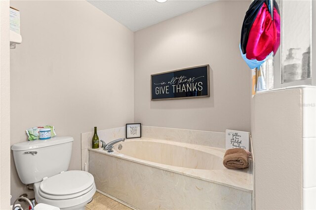 70 Locust Pass Run, Ocala, FL 34472 - full bath featuring a bath, tile patterned floors, and a textured ceiling