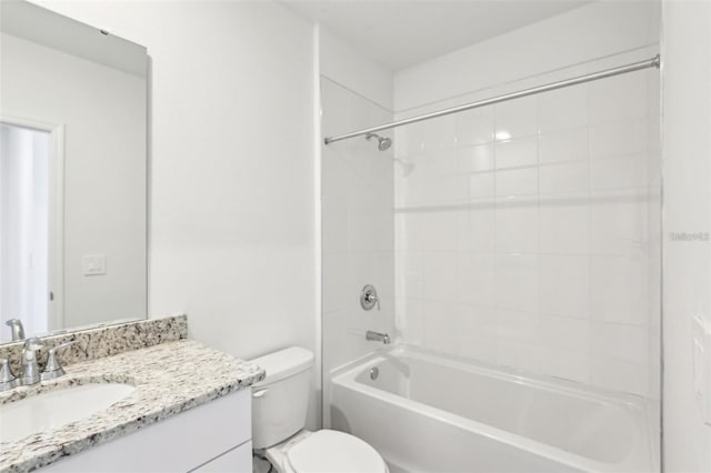 4973 Kaia Ave, Winter Haven, FL 33884 - bathroom featuring vanity, toilet, and tub / shower combination