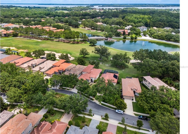 9335 San Jose Blvd, Howey In The Hills, FL 34737 - aerial view of residential area featuring a nearby body of water and a local golf course