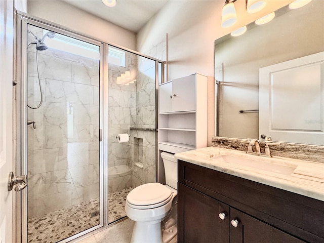 3021 King Palm Dr, New Smyrna Beach, FL 32168 - bathroom featuring vanity and a shower stall