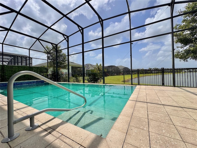 3021 King Palm Dr, New Smyrna Beach, FL 32168 - view of pool with glass enclosure and a patio