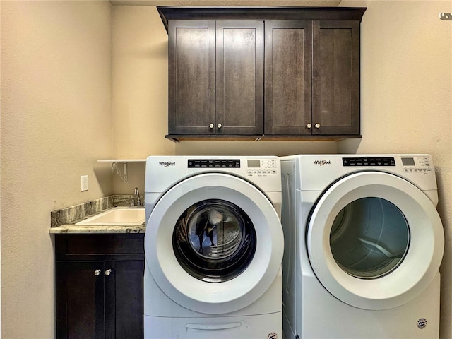 3021 King Palm Dr, New Smyrna Beach, FL 32168 - laundry room featuring cabinet space and washing machine and dryer