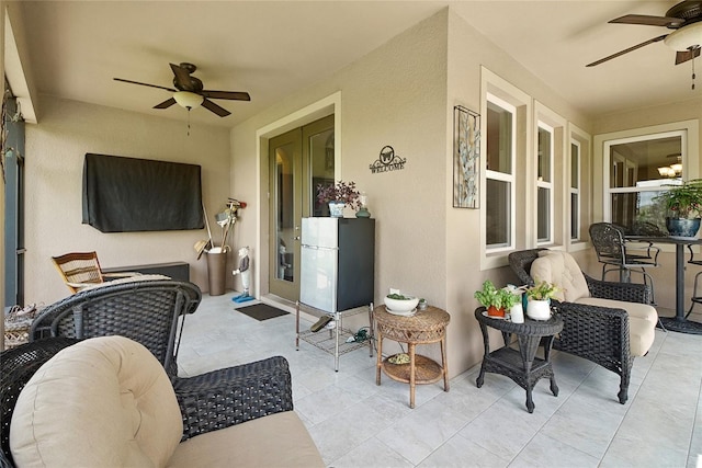 6008 Apex Way, Lady Lake, FL 32159 - view of patio featuring ceiling fan