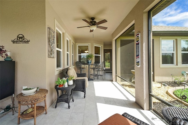 6008 Apex Way, Lady Lake, FL 32159 - view of patio with ceiling fan