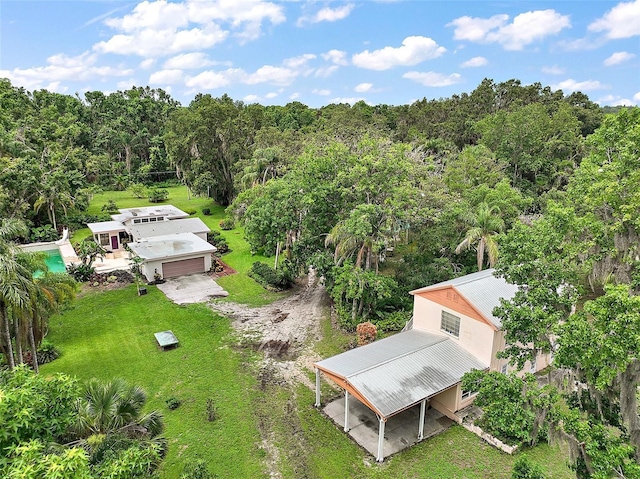 27113 Robertson Rd, Yalaha, FL 34797 - aerial view of property and surrounding area featuring a forest