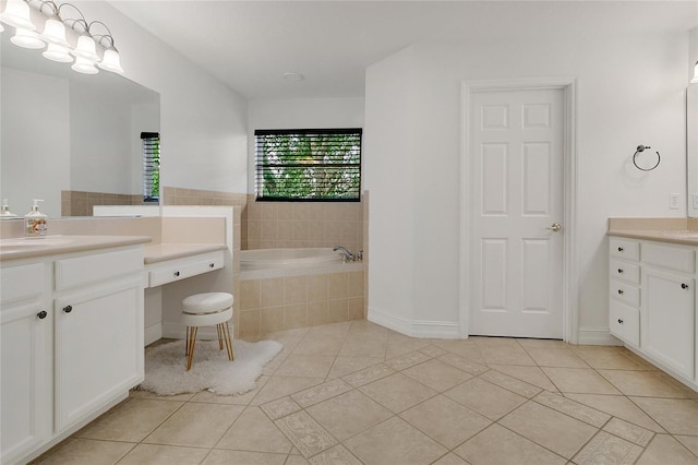 17300 Summer Sun Ct, Clermont, FL 34711 - full bath featuring tile patterned floors, vanity, and a bath