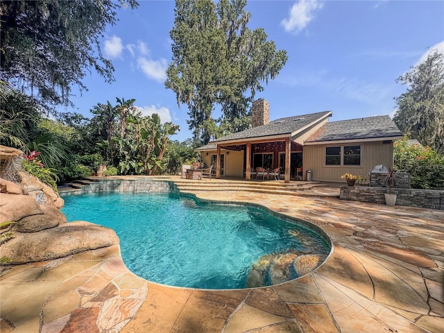 3664 SE 45th Pl, Ocala, FL 34480 - outdoor pool featuring a patio area