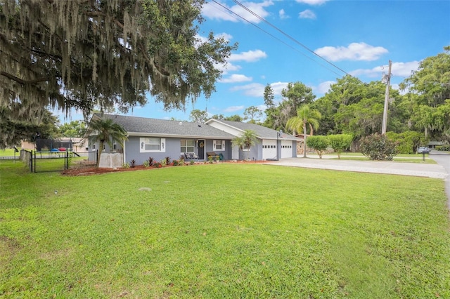 11750 Watts Ct, Tavares, FL 32778 - single story home with concrete driveway and a garage