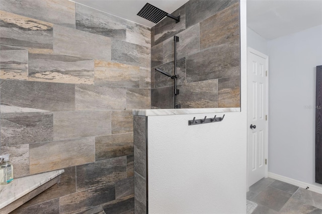 11750 Watts Ct, Tavares, FL 32778 - full bathroom featuring a walk in shower and baseboards