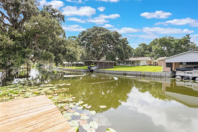11750 Watts Ct, Tavares, FL 32778 - dock with a water view