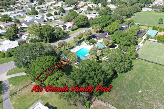 1325 Balboa Ct, The Villages, FL 32159 - aerial overview of property's location featuring a pool