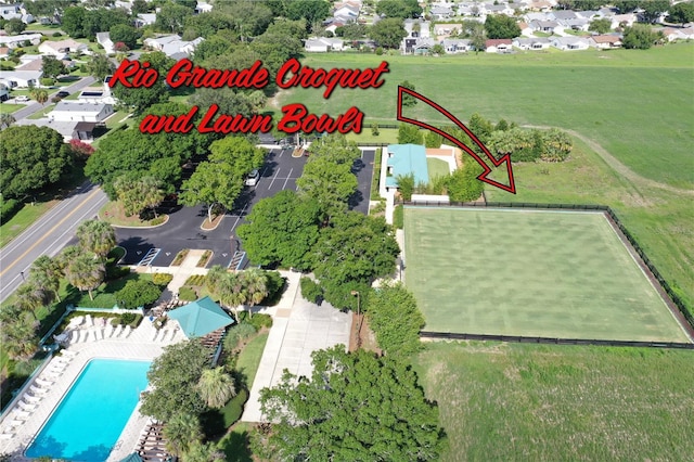 1325 Balboa Ct, The Villages, FL 32159 - aerial overview of property's location featuring a pool