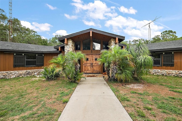 672 E Belt Ave, Bushnell, FL 33513 - view of front of home with a front yard
