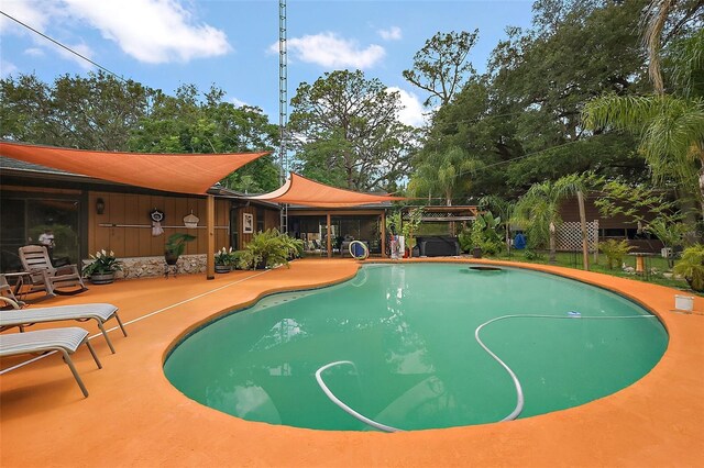 672 E Belt Ave, Bushnell, FL 33513 - view of pool with a patio