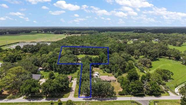 672 E Belt Ave, Bushnell, FL 33513 - aerial view of property's location with property parcel outlined