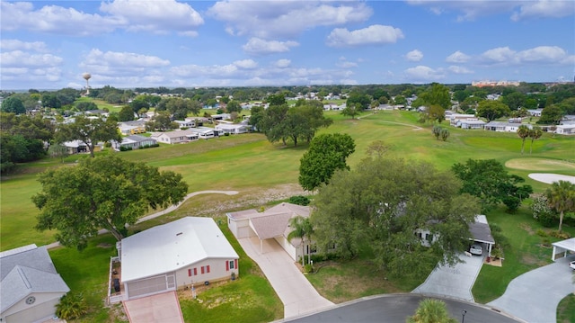 1815 Kaufman Cir, Lady Lake, FL 32159 - aerial perspective of suburban area featuring a local golf course