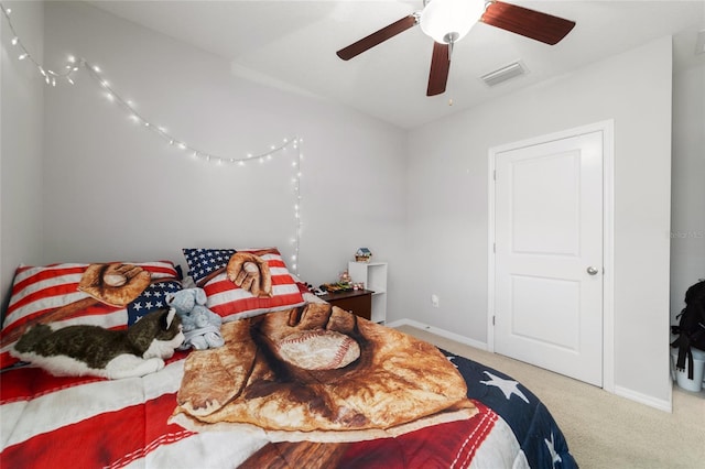 9785 Pepper Tree Trl, Wildwood, FL 34785 - bedroom featuring carpet flooring and ceiling fan