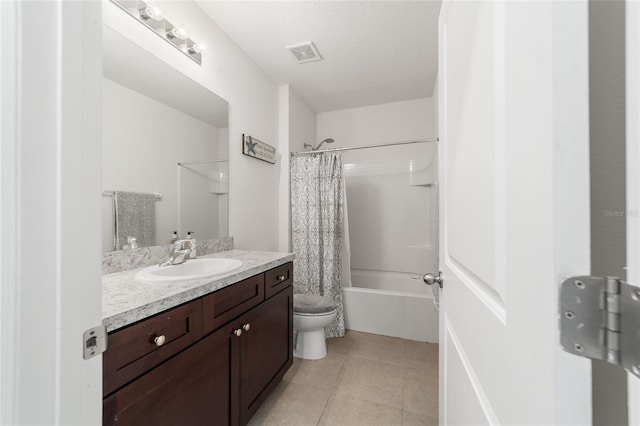 9785 Pepper Tree Trl, Wildwood, FL 34785 - full bath with vanity, shower / bath combo with shower curtain, and tile patterned flooring